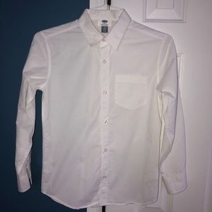 Old Navy White Button Down for Boys Size 10-12